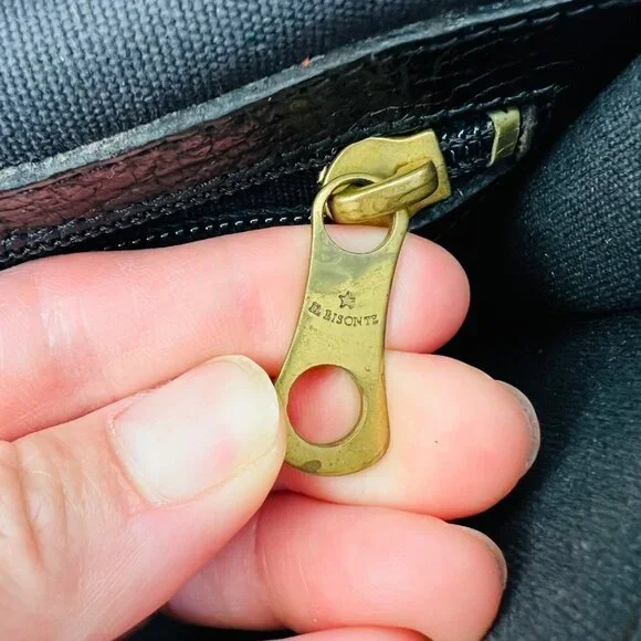 IL Bisonte Vintage Leather double sides Briefcase, Black - Picture 14 of 16